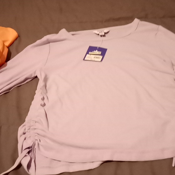 JoyLab Tops Long Sleeve Blouse With Ties On Each Side Poshmark